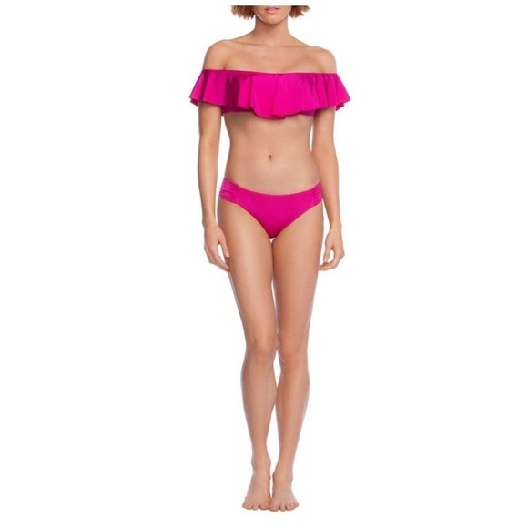 NWT Trina Turk Monaco Off The Shoulder 2 Piece Swim Suit 12 - Picture 1 of 11